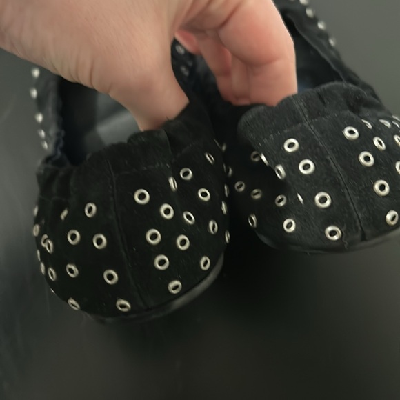 See by Chloe studded grommet ballet flats shoes 35.5 5.5 eyelet - Picture 3 of 8
